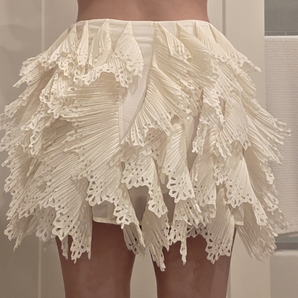 H&M Cream Layered Skirt - Picture 3 of 3